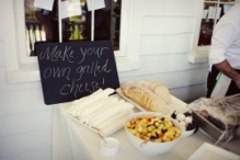 Grilled Cheese Station at Wedding Reception